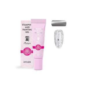 Moyra Stamping and Painting Gel No. 08 Chrome Silver UV/LED zselé köröm díszítéshez - Moyra