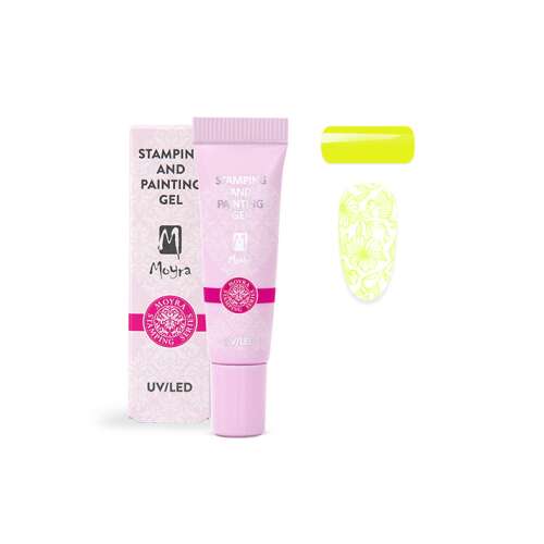 Moyra Stamping and Painting Gel No. 10 Vivid Yellow UV/LED körömzselé