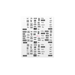 Moyra No. 11 self-adhesive nail stickers with motivational quotes - Nail sticker