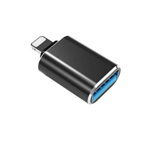USB 3.0-ról Lightning átalakító, fekete