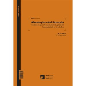 Patria - Állománybavételi Bizonylat - Tömb - A/4 136826051 - Patria