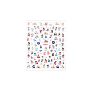Moyra No. 14 self-adhesive nail stickers with winter and Christmas designs - Nail sticker