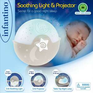 Infantino éjjeli fény és projektor - ekrű 91447975 