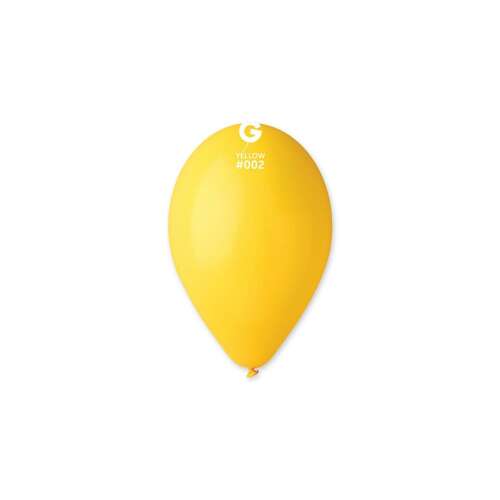 Party Lufi - Citromsárga - Gumi - 26 cm - 100 db 91453260 - Party kellék