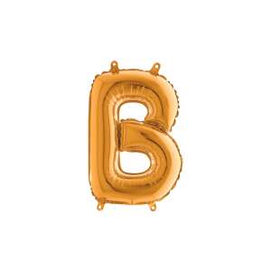MiniShape - arany színű B betű fólia lufi 91453598 
