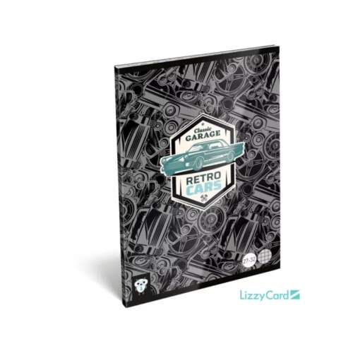 Kockás füzet A5 - Retro CAR