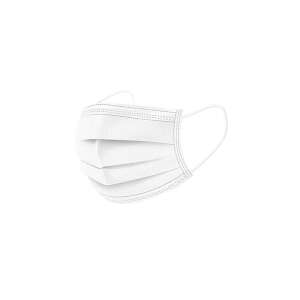 Mască de față albă de unică folosință, 3 straturi, 50 de bucăți - Mască pentru gură