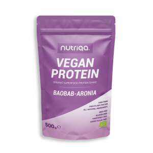 Nutriqa Vegán Protein Baobab-Aronia Bio Szuperélelmiszer Fehérje Por 500g - Fehérje