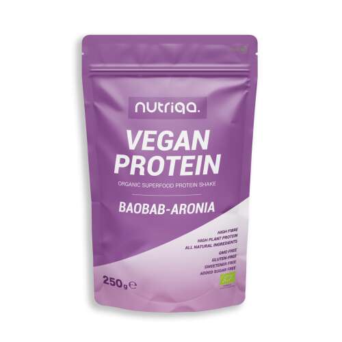 Nutriqa Vegán Protein Baobab-Aronia Bio Szuperélelmiszer Protein Shake 250g