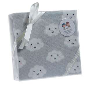 Gamberritos babatakaró, wellsoft, 80x110cm, felhő mintás, szürke - Babatakaró