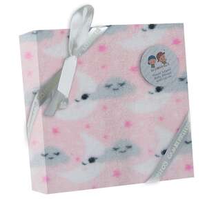 Gamberritos wellsoft babatakaró, rózsaszín felhő mintával, 80x110cm - Babatakaró