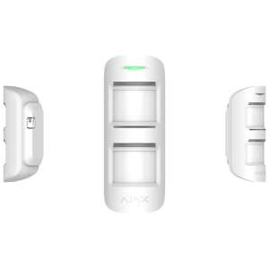 Senzor de mișcare dual PIR wireless Ajax MotionProtect Outdoor WH, alb, pentru exterior - Ajax