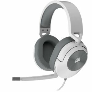 Corsair HS55 Stereo fehér gamer headset ferde nézet - Corsair