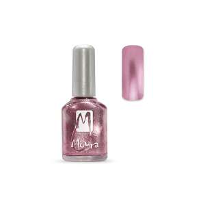 Moyra nail polish in shade #092, a pink metallic color - Nail polish