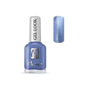 Moyra Gel Look Nail Polish #1001 Reka, blue glitter nail polish - Nail polish