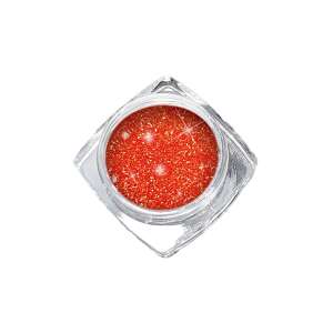 Extra finom csillámpor 3g PC403, orange glitter powder for nail art - Nail design