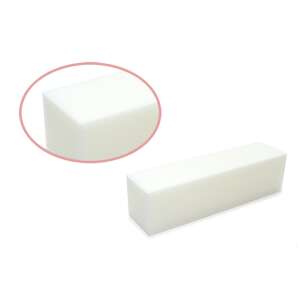 White nail buffer for polishing, 4-sided, for professional and home use - Nail buffer