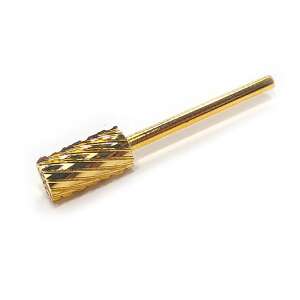 Arany karbid fej műköröm csiszoláshoz #005-3XC professzionális manikűrhöz és pedikűrhöz - Műköröm csiszológép kiegészítő