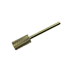 Gold Carbide Nail Drill Bit #001-C for Acrylic and Gel Nail Shaping - Nail grinder accessory