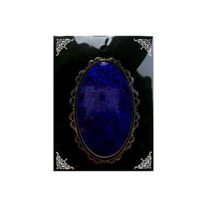 Abstract nail sticker, self-adhesive, blue, oval, #23 - Nail design