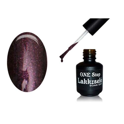 ONE Step Géllakk 5ml #035 Csillámos padlizsán, leoldható gél lakk tartós körmökhöz - One Step