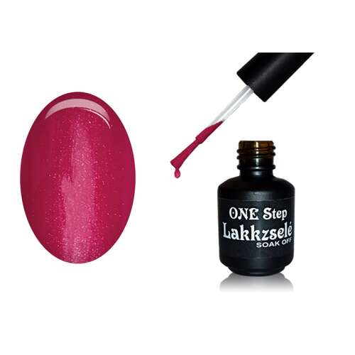 ONE Step Géllakk 5ml #018 Csillámos magenta, leoldható gél lakk tartós körmökhöz