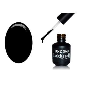 ONE Step Lac Gel 5ml #052 Negru, lac gel pentru manichiura de lunga durata - One Step