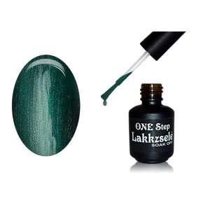 ONE Step Géllakk 5ml #045 Csillámos levél zöld, Leoldható gél lakk tartós manikűrhöz - Körömápolás