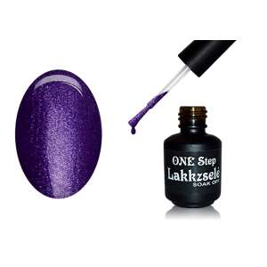 ONE Step Lac Gel 5ml #002 Sclipiciu Violet Întunecat, Lac Gel pentru Unghii de Durată - One Step
