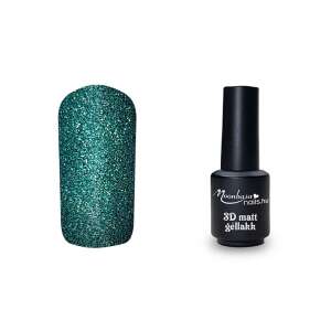 Moonbasa Nails 3D Matt Géllakk #707 Szeladon Zöld, 5ml-es üveg, zöld szín, matt felület - MoonbasaNails