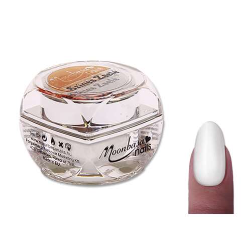 Moonbasa Nails Színes zselé 5ml #025 Fehér fehér UV zselé körmökhöz