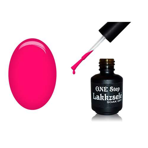ONE Step Géllakk 5ml #086 Magenta, leoldható, tartós, UV és LED lámpa alatt köt