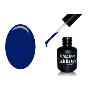 ONE Step Géllakk 5ml #151 Mohamedánkék, kék gél lakk körmökhöz, tartós, leoldható, UV és LED lámpa alatt köt - Körömápolás
