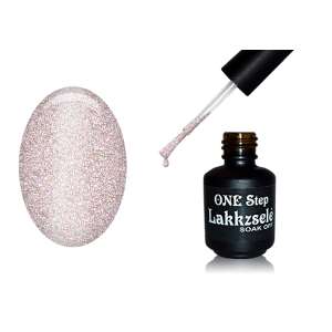ONE Step Lac de gel 5ml #154 Șampanie sclipitoare, lac de gel pentru unghii care se înmoaie - One Step