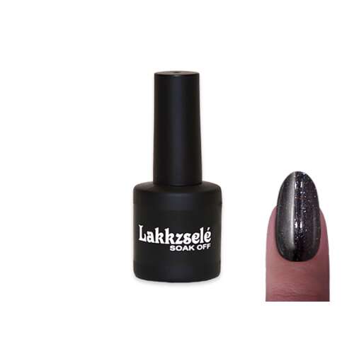 Lakkzelé Soak Off Géllakk #309 Sötét antracitszürke csillogással, 6ml