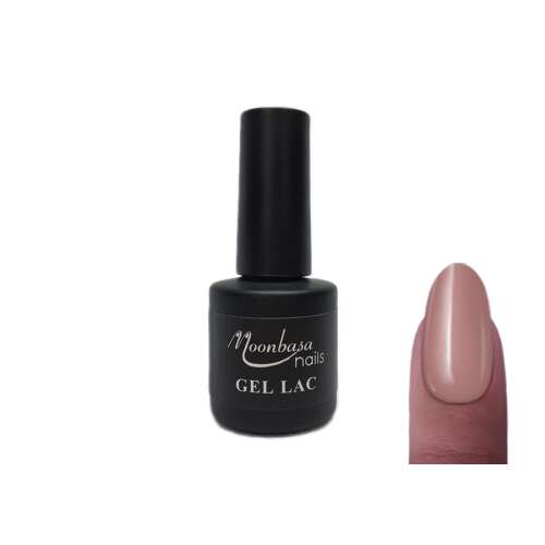 Moonbasa Nails Géllakk #044 Pasztell lila 6ml a körmön