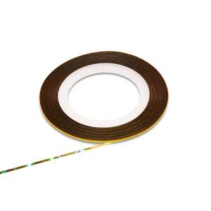 Gold nail art tape, self-adhesive, for nail decoration, easy to use, create unique nail designs - Nail sticker