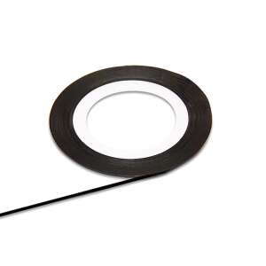 Black nail art tape, self-adhesive, for nail designs - Nail sticker