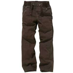 Pantaloni din bumbac maro pentru băieți, mărimea 5-6 ani (116 cm), cu talie elastică - Next