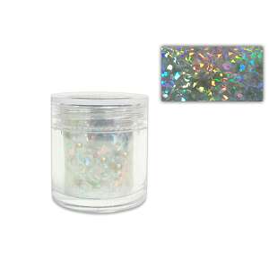 Silver rainbow mosaic nail transfer foil - Nail design