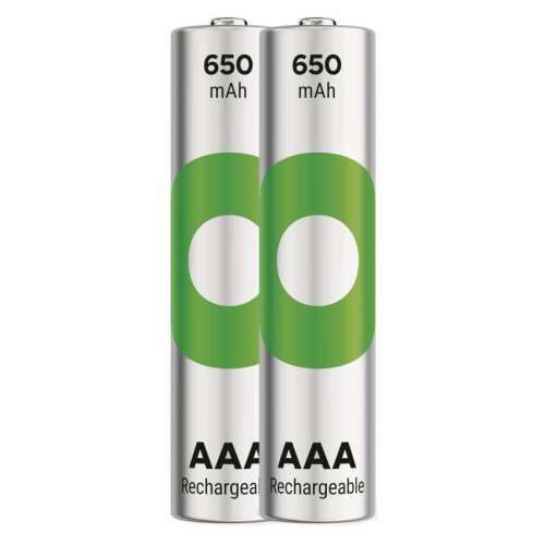 2 pack GP ReCyko AAA rechargeable batteries, 650mAh