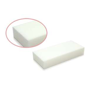 Buffer nail file, white, double-sided, for polishing, manicure, pedicure - Nail buffer