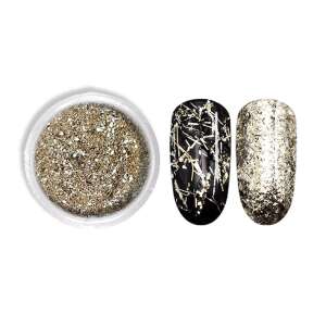 Pehelyfólia #303 light copper nail foil, nail art decoration, light copper color - Nail design