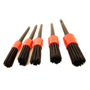 Autótisztító Ecsetkészlet - 5 db - Nylon Sörték