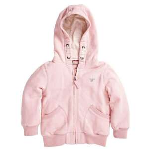 Rosa Kapuzenpullover mit Reißverschluss für Mädchen, Größe 18-24 Monate, mit Taschen und Kapuze - Pullover für Kinder