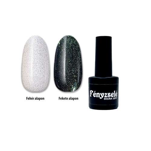 Leoldható Fixálásmentes Fényzselé 6ml #012 Rainbow night top coat pentru unghii, se poate înmuia, durabil, lucios, rezistent la uzură, nu îngălbeneste, nu necesită fixare, poate fi folosit pentru oja gel, unghii acrilice, artă unghiilor, strasuri, bijuterii pentru unghii, sclipici și multe altele