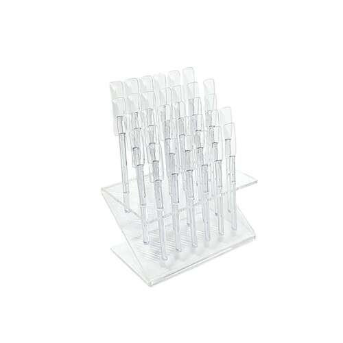 Acrylic nail art stand with 32 clear tips