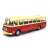 Jelz 272 MEX Bus 1:43 méretarányú modell, piros és krémszínű, elülső nézet