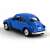 Welly Volkswagen Beetle 1:60 kék fém autómodell hátsó szög