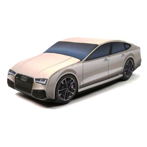 Audi RS7 Sportback 2015 fehér plüss autó, elölnézet - Plüssjáték